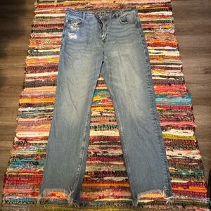 American Eagle Outfitters Light Blue Distressed Jeans